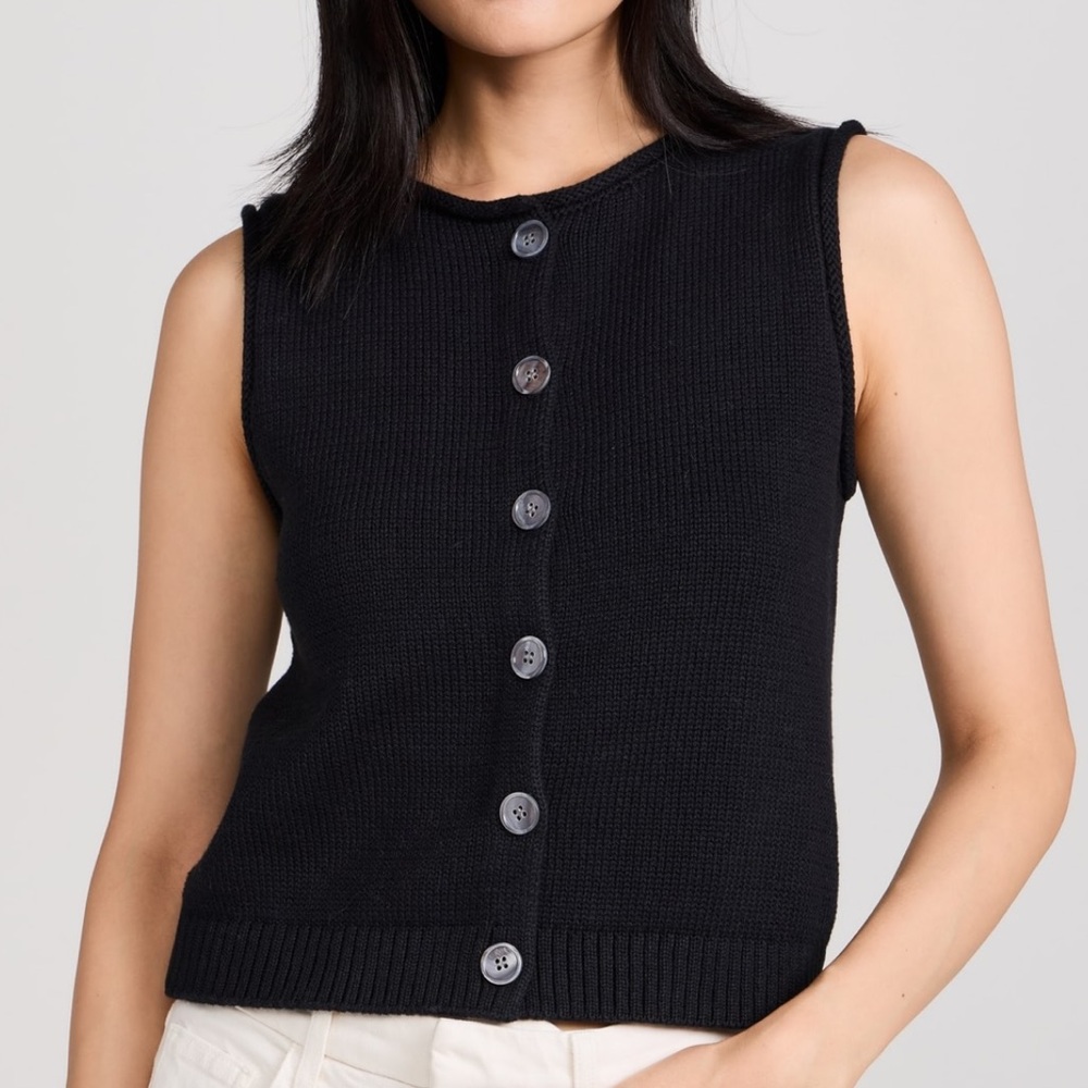 NWT Alex Mill Bridget Sweater Vest in Black